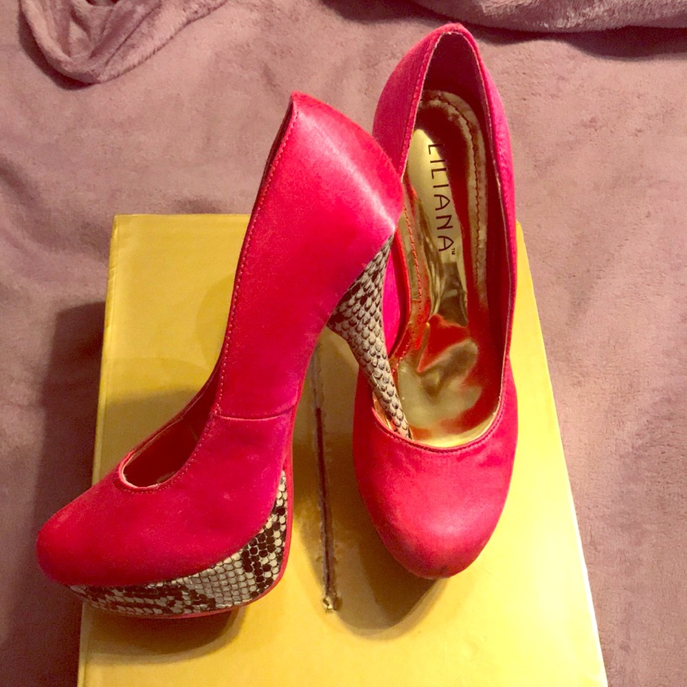 Hot Pink Platform Heels